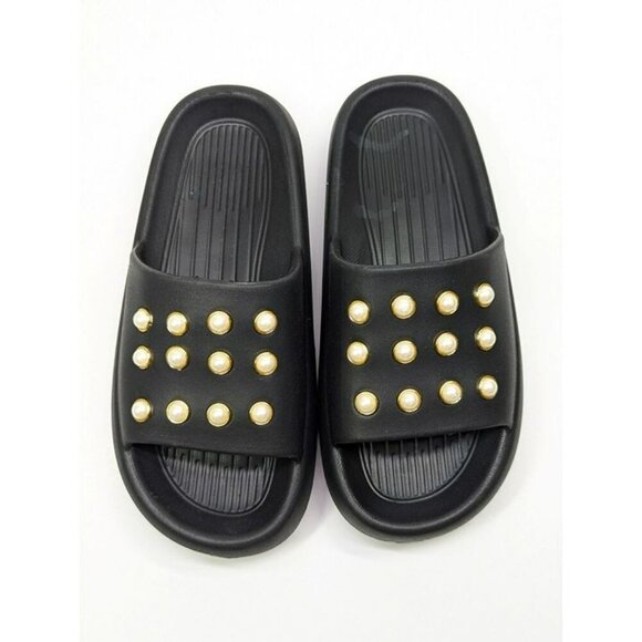 Kenneth Cole New York Mello Eva Pearl Women's Slide Sandals Size 9 (MSRP $55) - Picture 2 of 8